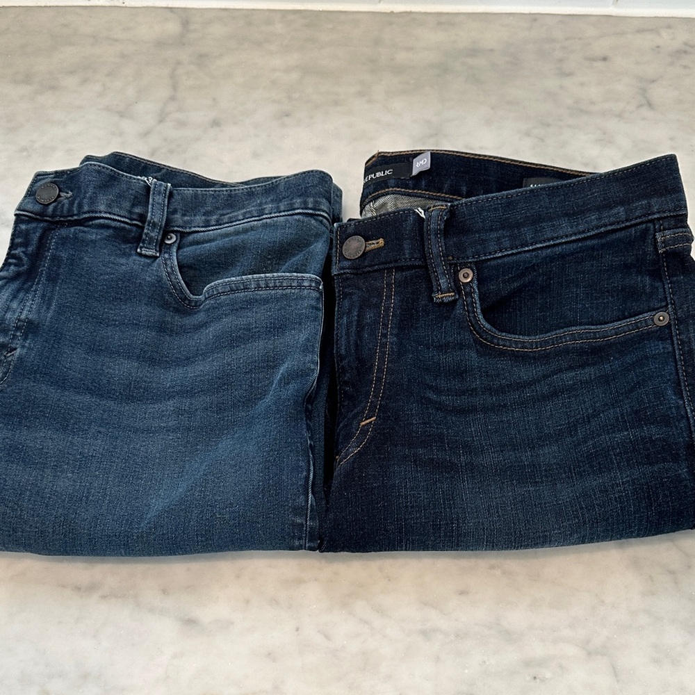 Two Banana Republic Jeans Size 33x30